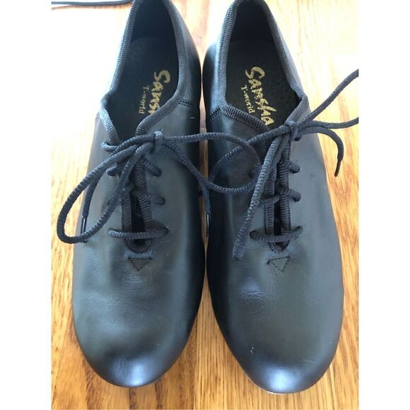 Sansha T-world Shoes Tap Lace Up Leather Upper Size 36 EU/US 4 - Picture 3 of 5